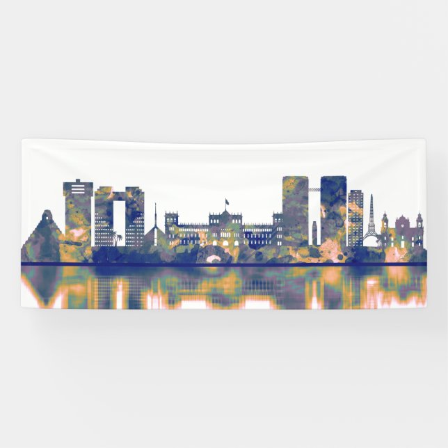 Guatemala City Skyline Banner (Horizontal)