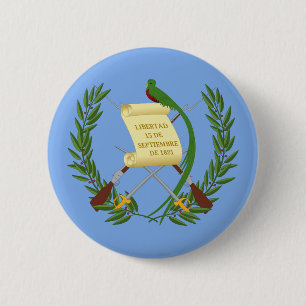 Guatemala Coat of Arms 6 Cm Round Badge