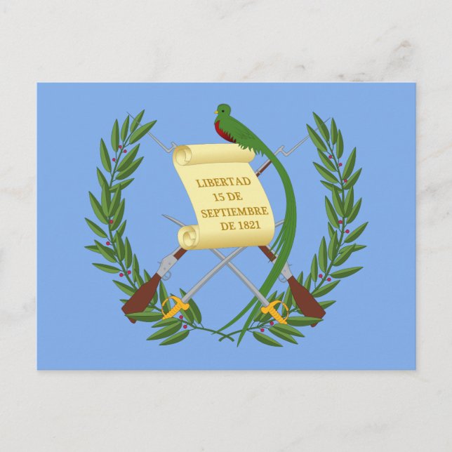 Guatemala Coat of Arms Postcard (Front)
