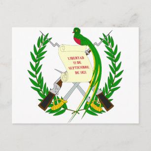 Guatemala coat of arms postcard