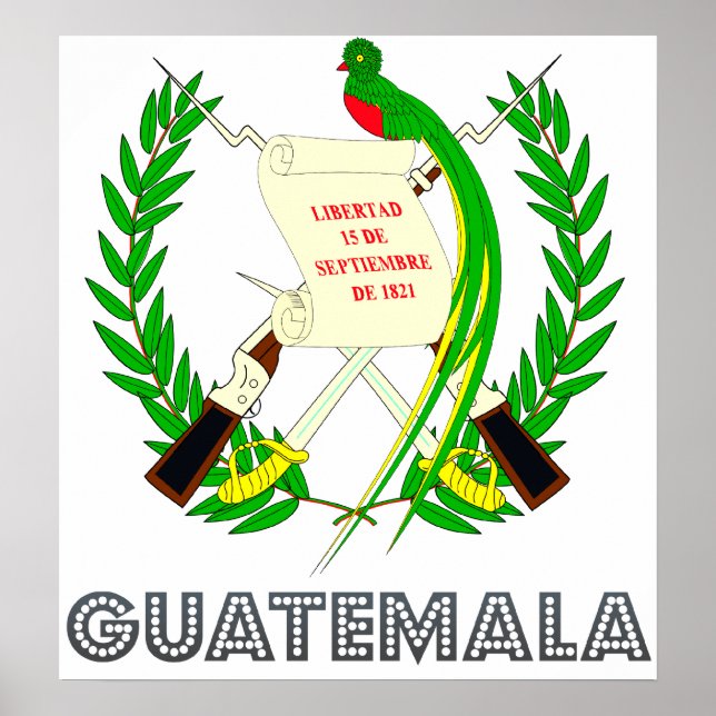 Guatemala Coat of Arms Poster (Front)