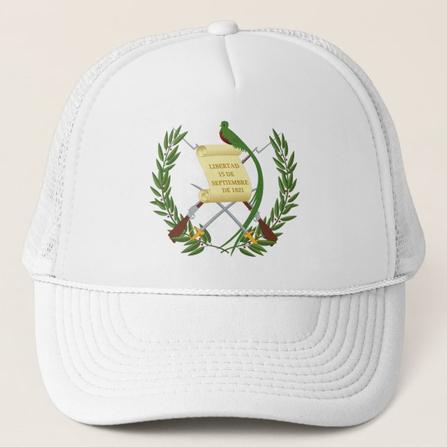 Guatemala Coat of Arms Trucker Hat (Front)