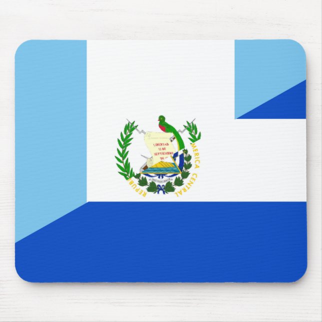 guatemala el salvador half flag country symbol mouse mat (Front)