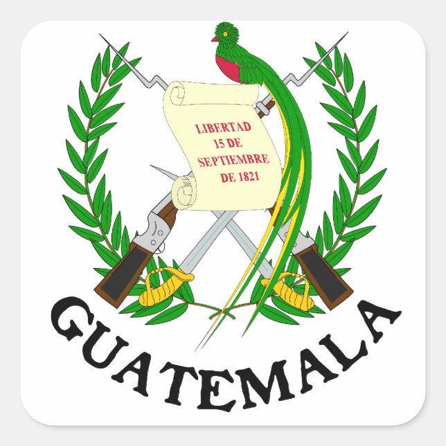 GUATEMALA - emblem/flag/coat of arms/symbol Square Sticker (Front)