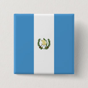 Guatemala Flag 15 Cm Square Badge