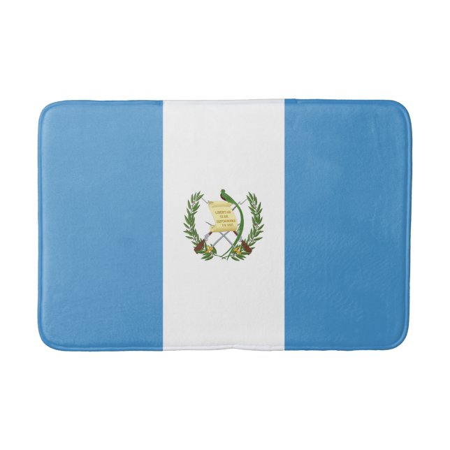 Guatemala Flag Bath Mat (Front)