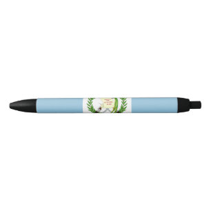 Guatemala flag black ink pen