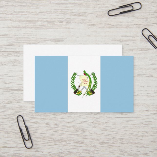 Guatemala flag business card (Front/Back In Situ)