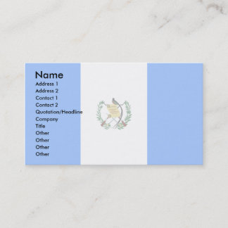 Guatemala Flag Business Card