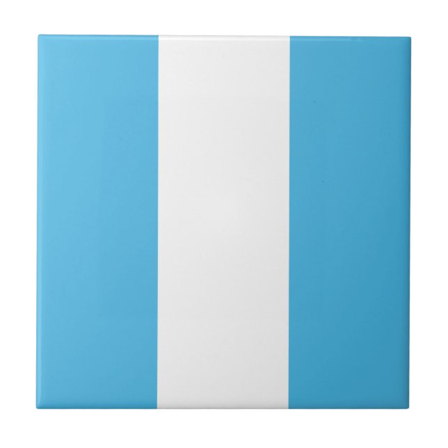 Guatemala Flag Ceramic Tile (Front)
