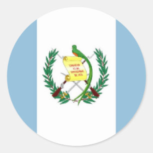 Guatemala Flag Classic Round Sticker