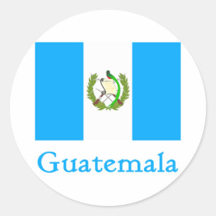 Guatemala Flag Classic Round Sticker