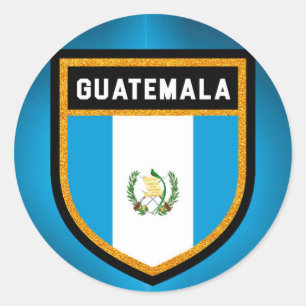 Guatemala Flag Classic Round Sticker