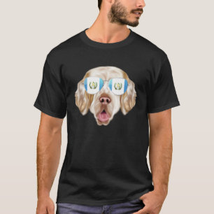 Guatemala Flag Clumber Spaniel Dog Guatemala Pocke T-Shirt