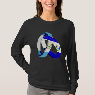 Guatemala Flag El Salvador Grown Ring Marriage Wed T-Shirt