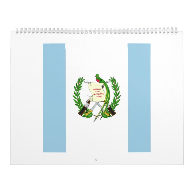 Guatemala Flag Emblem Calendar (Cover)