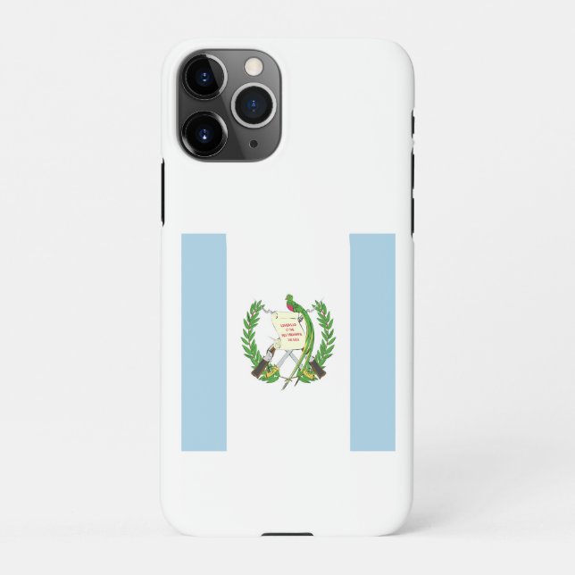 Guatemala Flag Emblem iPhone Case (Back)