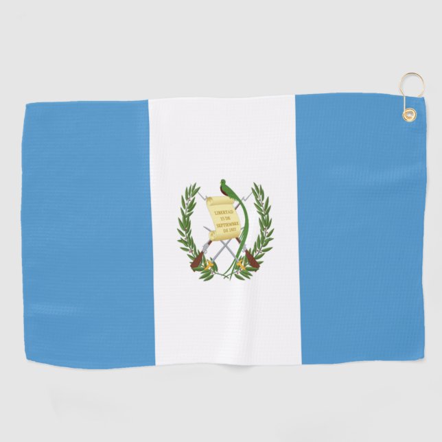 Guatemala flag  golf towel (Horizontal)
