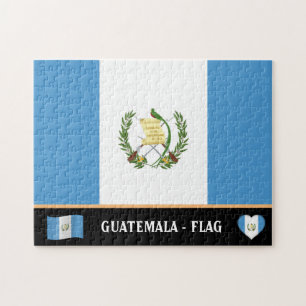 Guatemala Flag & Guatemala country / Guatemala Jigsaw Puzzle