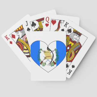 Guatemala Flag Heart Playing Cards