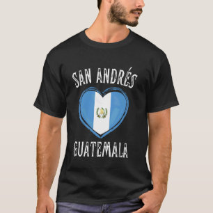 Guatemala Flag Heart San Andres City T-Shirt