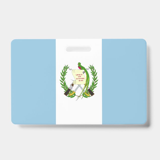 Guatemala flag ID badge (Front)