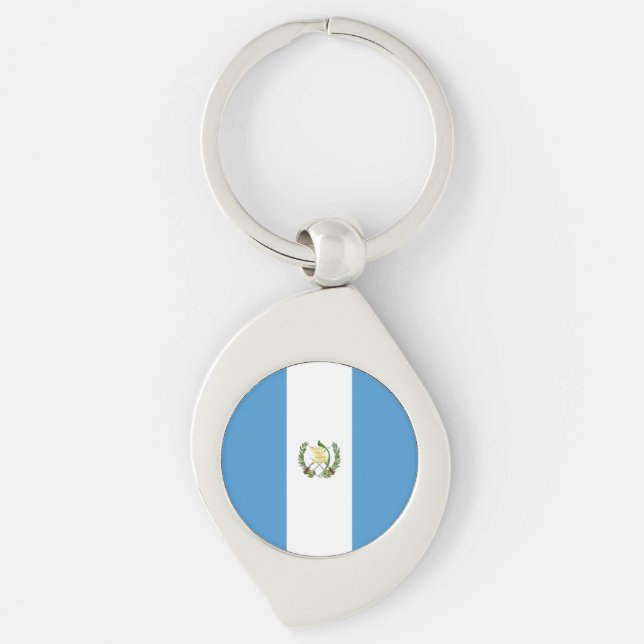 Guatemala Flag Key Ring (Front)
