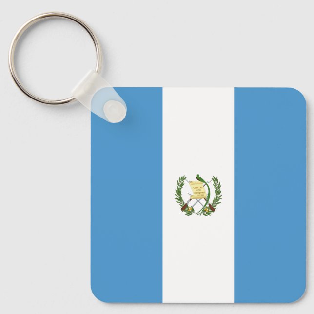 Guatemala Flag Key Ring (Front)