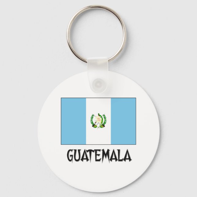Guatemala Flag Key Ring (Front)