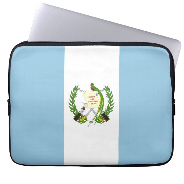 Guatemala flag laptop sleeve (Front)