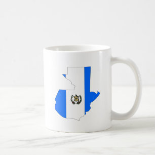 Guatemala Flag Map full size Coffee Mug