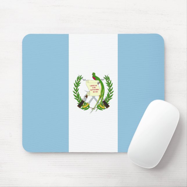 Guatemala flag mouse mat (With Mouse)