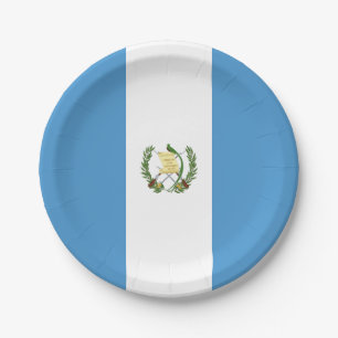 Guatemala Flag Paper Plate