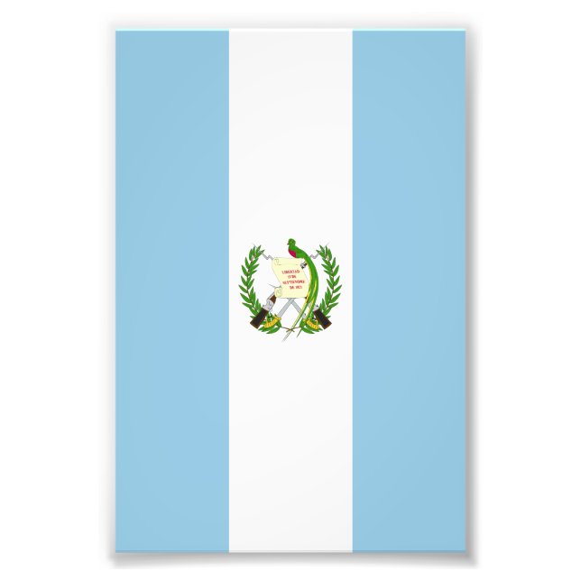 Guatemala flag photo print (Front)