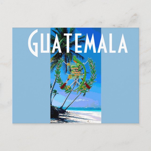 Guatemala flag postcard (Front)