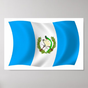 Guatemala Flag Poster Print