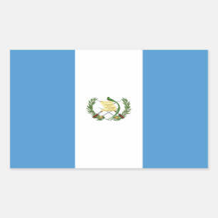 Guatemala Flag Rectangular Sticker