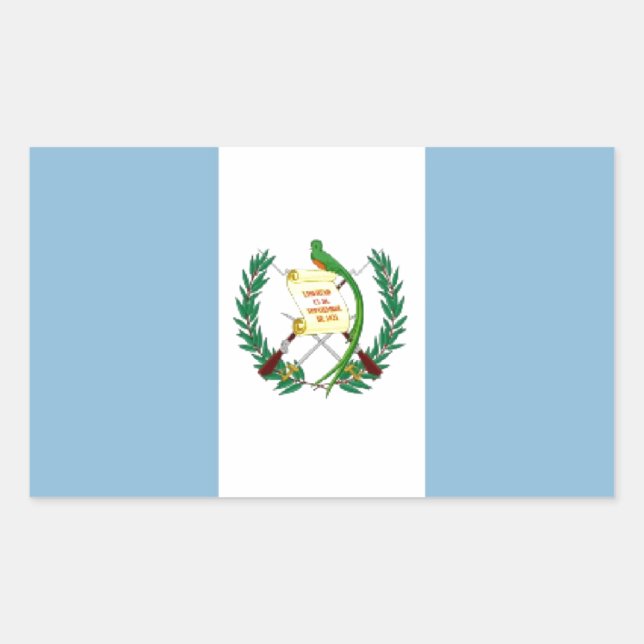 Guatemala Flag Rectangular Sticker (Front)