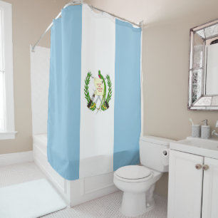 Guatemala flag shower curtain