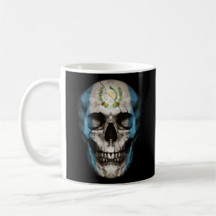 Guatemala Flag Skull Guatemalan Roots Proud Patrio Coffee Mug