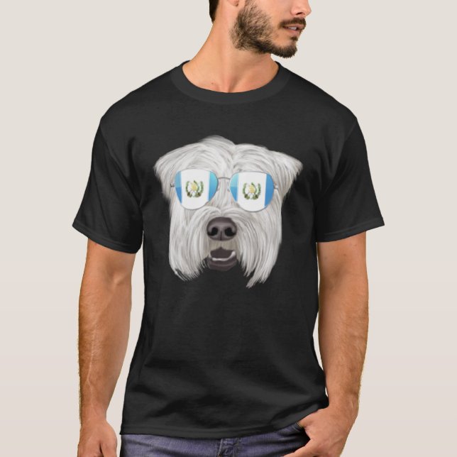 Guatemala Flag Soft Coated Wheaten Terrier Guatema T-Shirt (Front)