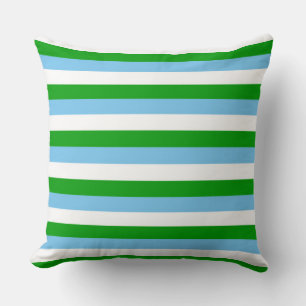 Guatemala flag stripes country symbol lines green cushion