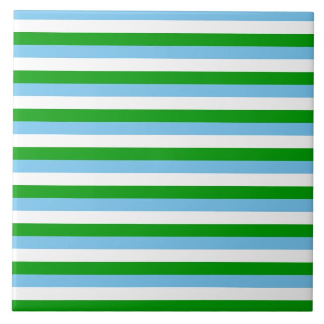 Guatemala flag stripes country symbol lines green  tile (Front)