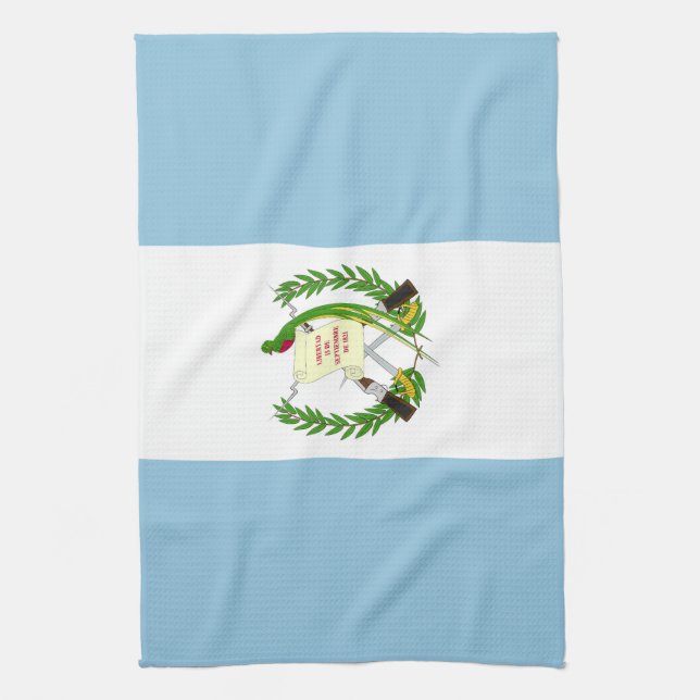 Guatemala flag tea towel (Vertical)