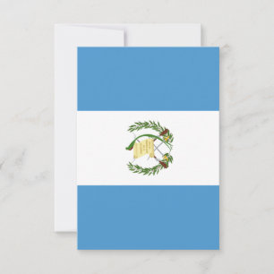 Guatemala flag  thank you card