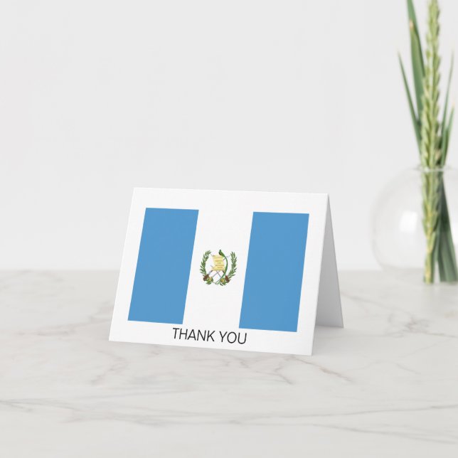Guatemala Flag Thank You Card (Front)