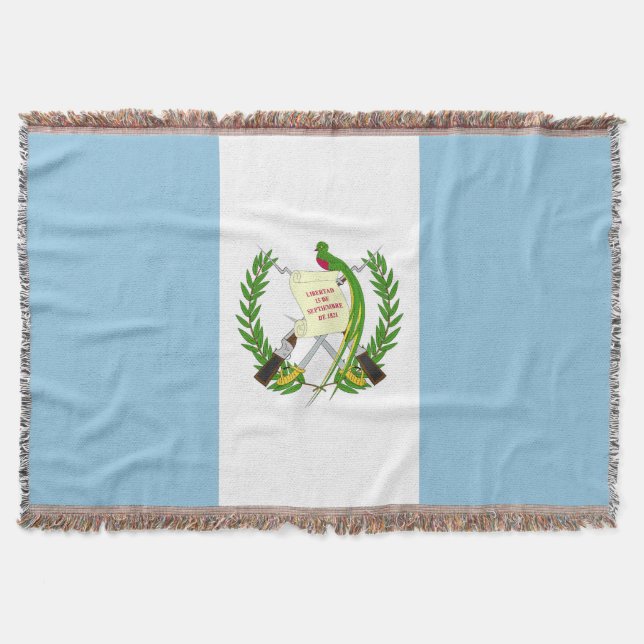Guatemala flag throw blanket (Front)