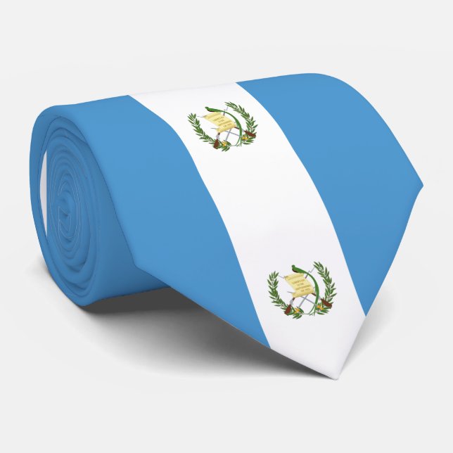 Guatemala flag tie (Rolled)
