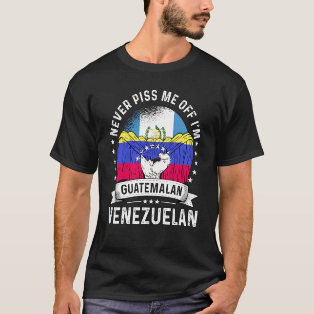 Guatemala Flag Venezuela Grown Humor Citizen Pride T-Shirt (Front)