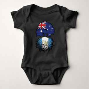 Guatemala Guatemalan Australian Australia Tree Baby Bodysuit